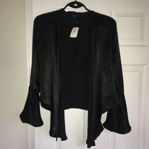 NWT M SATIN TIE UP BLOUSE